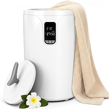 AGLUCKY Towel Warmers for Bathroom,20L Large Blacket Warmer with Screen Display, 24H Dealy Timer, 30/60/90Min Auto Shut Off & Child Lock, Fits Up to 2 Towels, Bathrobes, Blankets