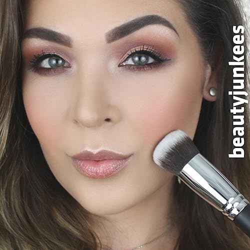 Miniatura 2 de Cepillo de base de polvo mineral para cara  Cepillo de polvo de acabado para polvo prensado, cepillo de polvo de ajuste para polvo suelto, cepillo