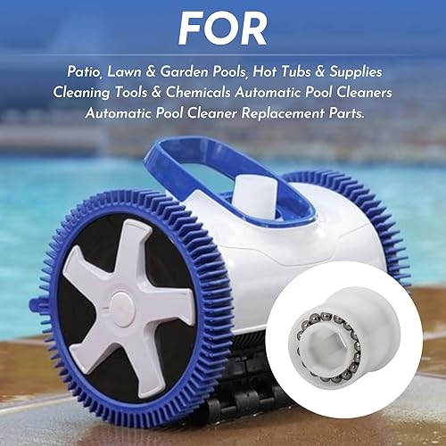 Miniatura 6 de PVX976PK2 - Rodamiento de rueda para limpiador de piscinas, para Hayward AquaNaut 200400450, Phoenix 2 ruedas y 4 ruedas de succión lateral de