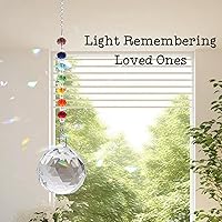 Vista 5 de Regalos de condolencia para la pérdida de un ser querido, atrapasueños de cristal arcoíris, memorial único de condolencia para la pérdida de mamá