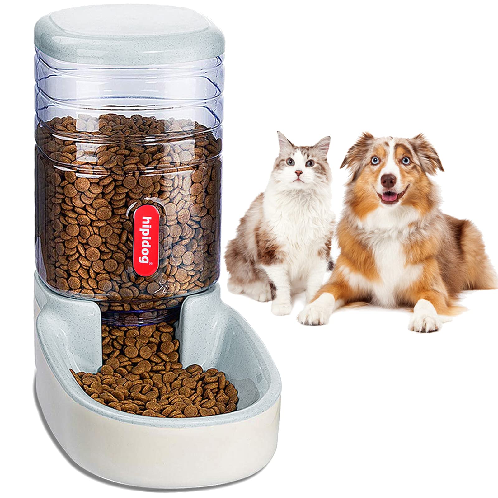 Automatic Pet Feeder Small&Medium Pets Automatic Food Feeder and Waterer Set 3.8L, Travel Supply Feeder and Water Dispenser for Dogs Cats Pets Animals (Gray Food Feeder) (B094R8W5TZ) Amazon Price History, Amazon Price Tracker