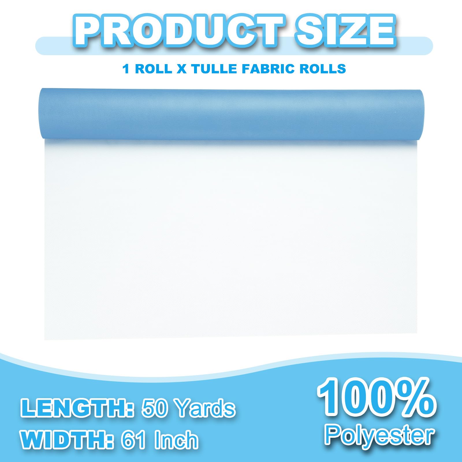PATIKIL Tulle Fabric Rolls - Image 2