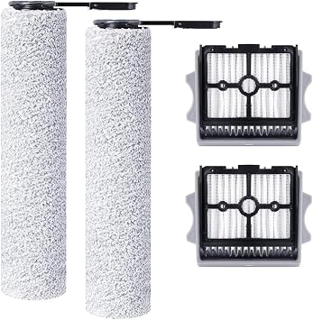 Spare Roller Brush, Hepa Filter, Compatible for Tineco Floor One Stretch S6 / Switch S6, Wet Dry Vacuum Cleaner Set Replacement Part