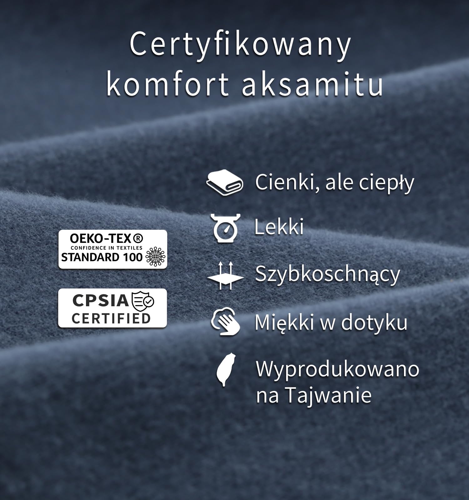 Litume Koc Podróżny Lekki I Oddychający, 170 X 122 Cm Miękki Koc Samolotowy Dla Podróżnych, Składany Koc Kempingowy Z Workiem Do Pociągu, Plecaka, Obozowy, Podróżny (Ciemnoniebieskoszary)