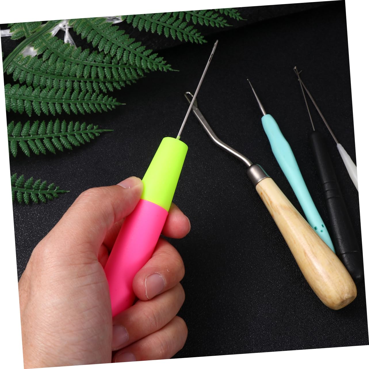 SEWACC 22stücke Teiliges Dreadlocks Häkelnadel Professionelle Strickwerkzeuge Für Haarstyling Und Barber Langlebig Und Leicht Für Kreative Frisuren Und Dreadlocks