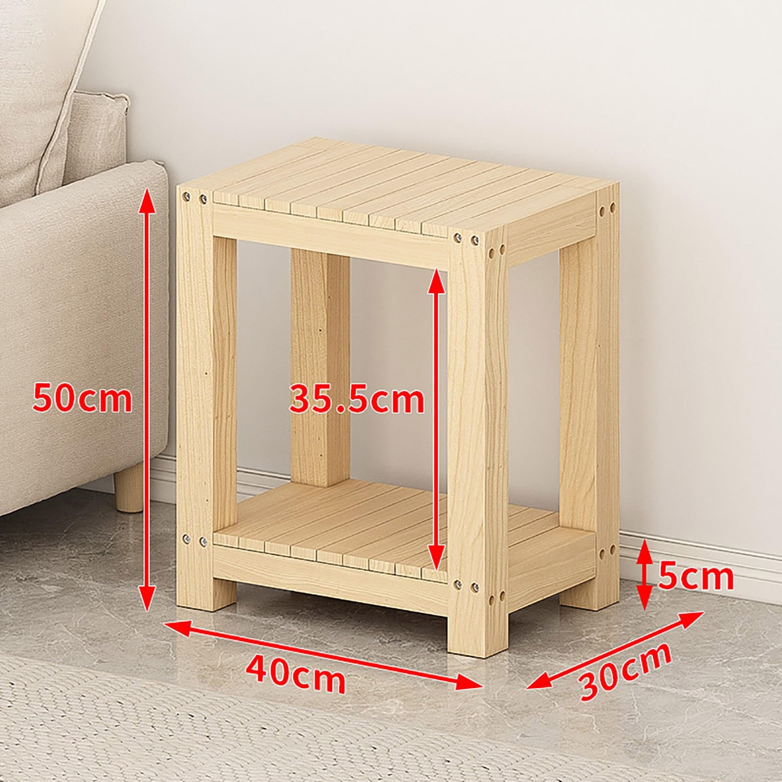 Soporte para Acuario Mueble para Acuario Mesa De Acuario Longitud 15,8-59 Pulgadas (40-150 Cm) Diseño De Doble Capa Fuerte Capacidad De Carga Apto para Uso Doméstico(40x30x50cm)