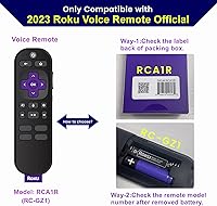 Vista 4 de Funda para mando a distancia que brilla en azul para Roku Voice Remote (oficial) Control RCA1R, RC-GZ1 - Funda de silicona antideslizante