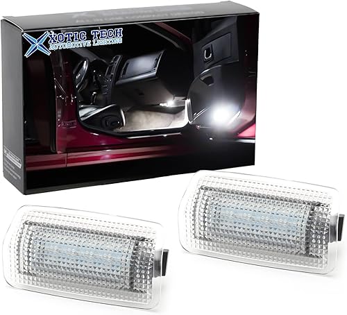x xotic tech 2 lámparas LED de cortesía para puerta, sin errores, ajuste original compatible con Lexus IS ES GS LS o Toyota Sienna Camry 4Runner