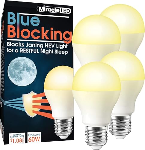 MiracleLED 604664 Luz de bloqueo azul paquete de 4 repuesto de 60 W