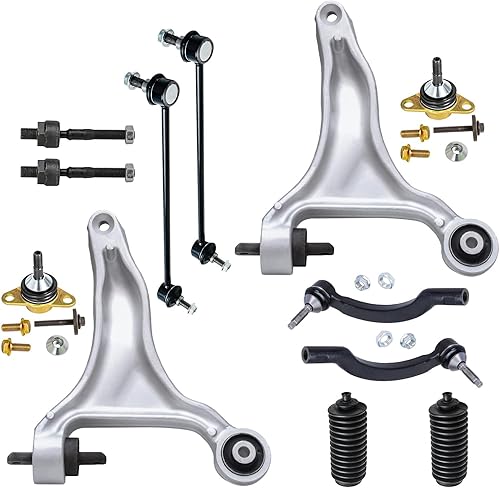 Miniatura 70 de Detroit Axle - Kit de suspensión delantera 2WD para Ford F-150 2004-2005, 2 brazos de control superiores, 2 rótulas inferiores, 2 barras