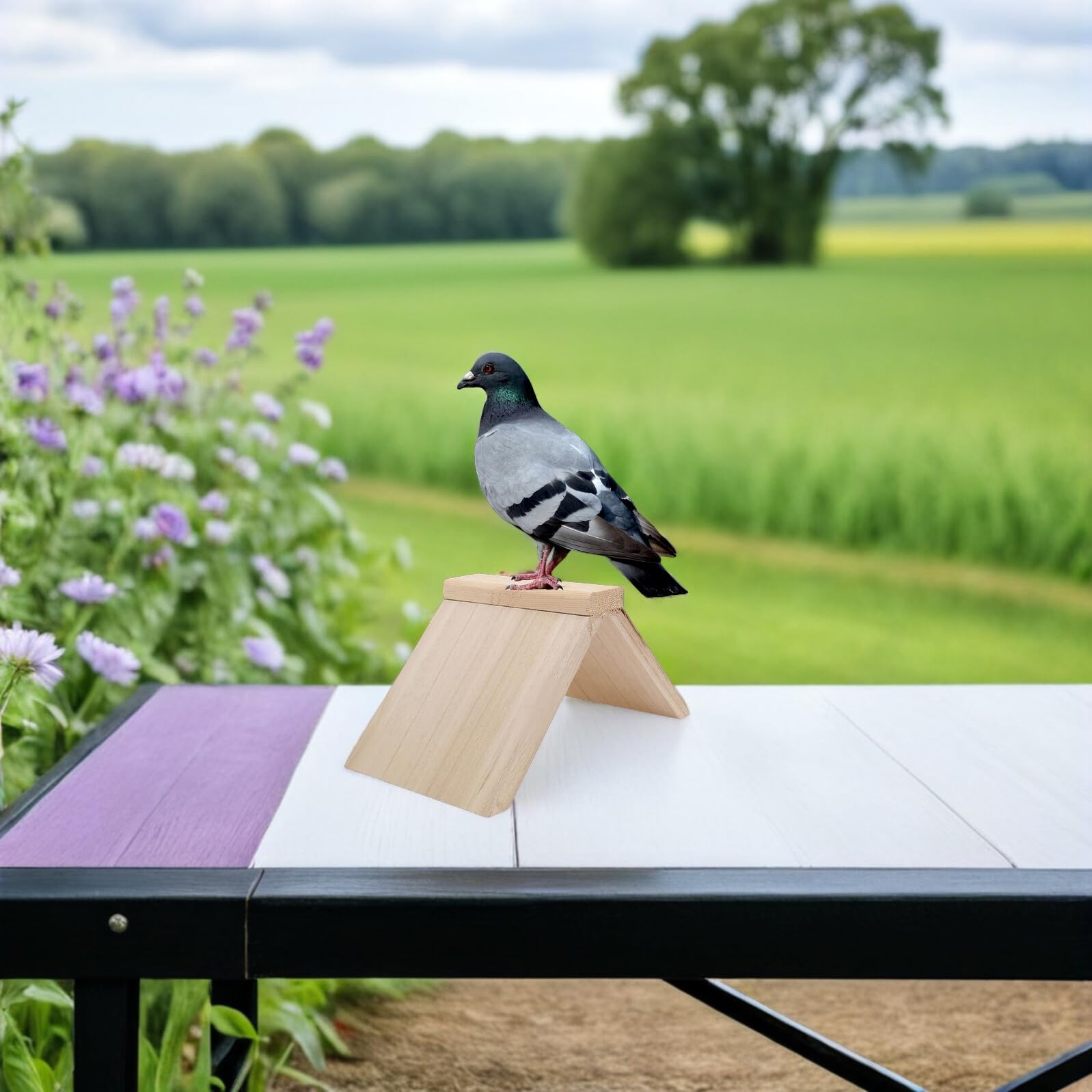 SUPVOX 6 Soportes para Palomas de Madera Maciza, Perchas para Pájaros Pequeñas, Plataforma Estable para Palomar, Accesorio para Jaulas, Soporte Higiénico para Aves, Uso Interior