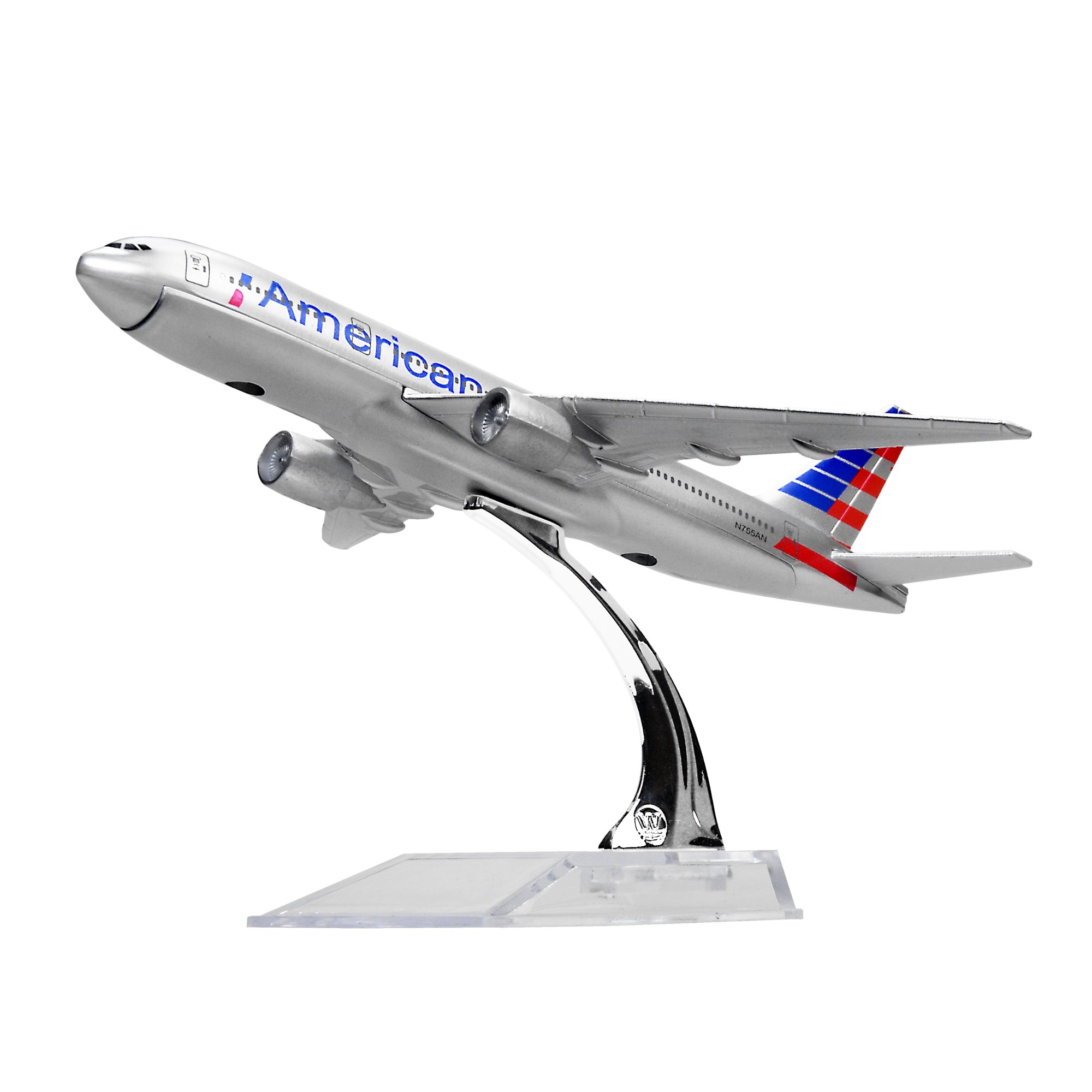LESES Diecast Plane Model 1:400 scale New American Boeing 777 Airplane Model for Decoration or Gift