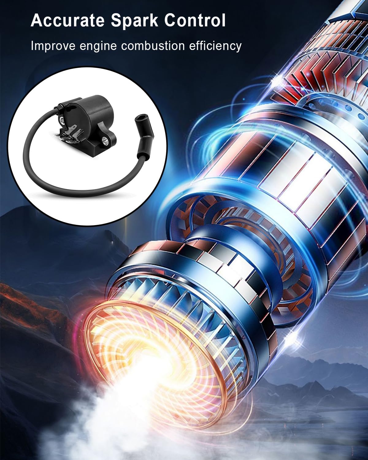 24-755-172-S 24-755-173-S 24-584-90-S DSAI Ignition Coil Compatible with Kohler CH740 CV740 SV735 SV740 GT1554 Engine Replace 32-707-01-S 25-707-03-S 24-584-89-S 24-584-64-S 24-584-53-S 24-584-49-S