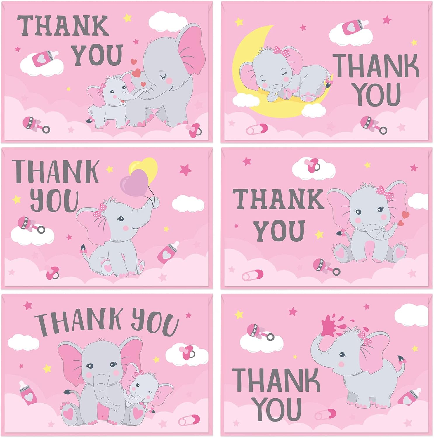 Baby Shower Thank You Cards 24pcs Baby Shower Cards for