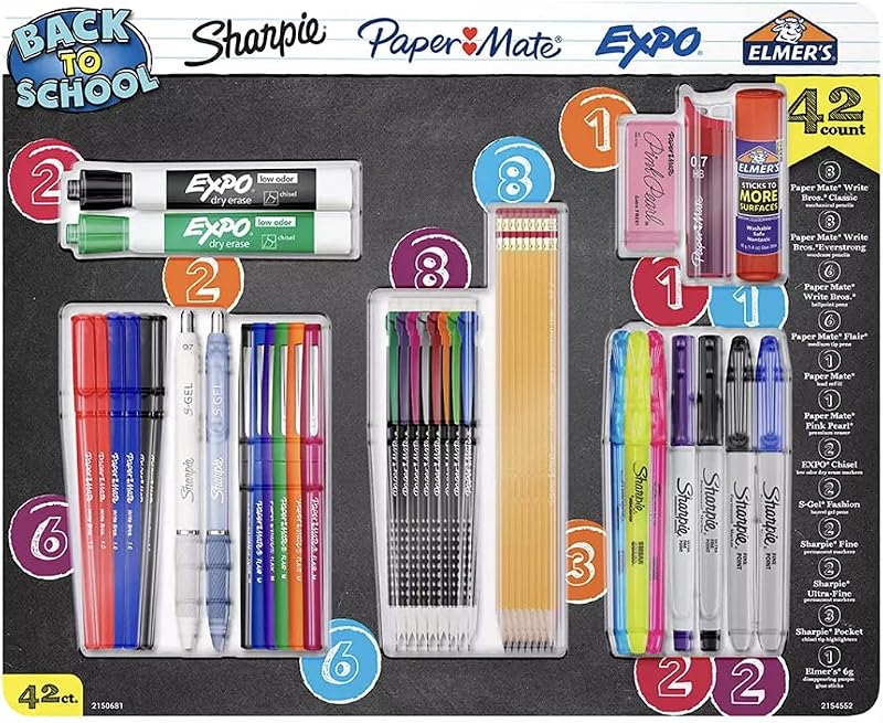 Back to School Sharpie, Expo, Paper Mate Variety Pack (42 Count)