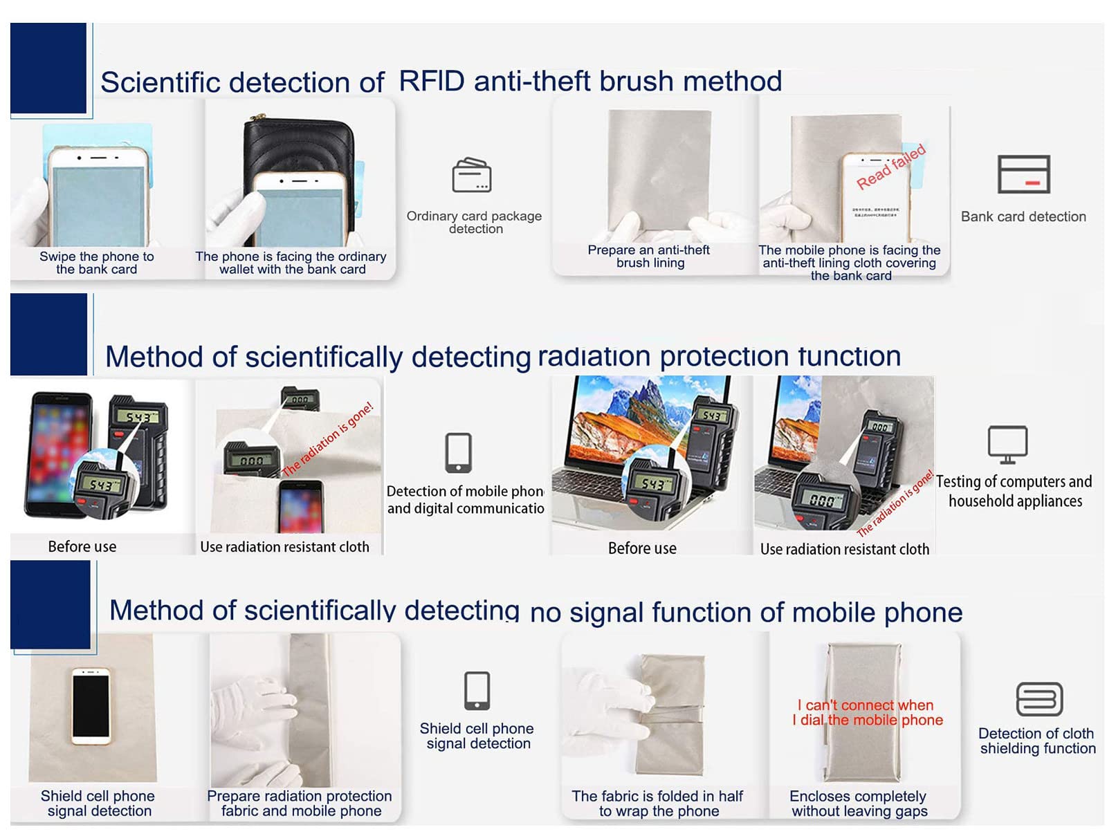 Silver EMF tkanina ekranująca RFID, materiał przewodzący 7 m do blokowania promieniowania WiFi RF EMI i kuchenki mikrofalowej, idealna do ochrony w piekarnikach i routerach