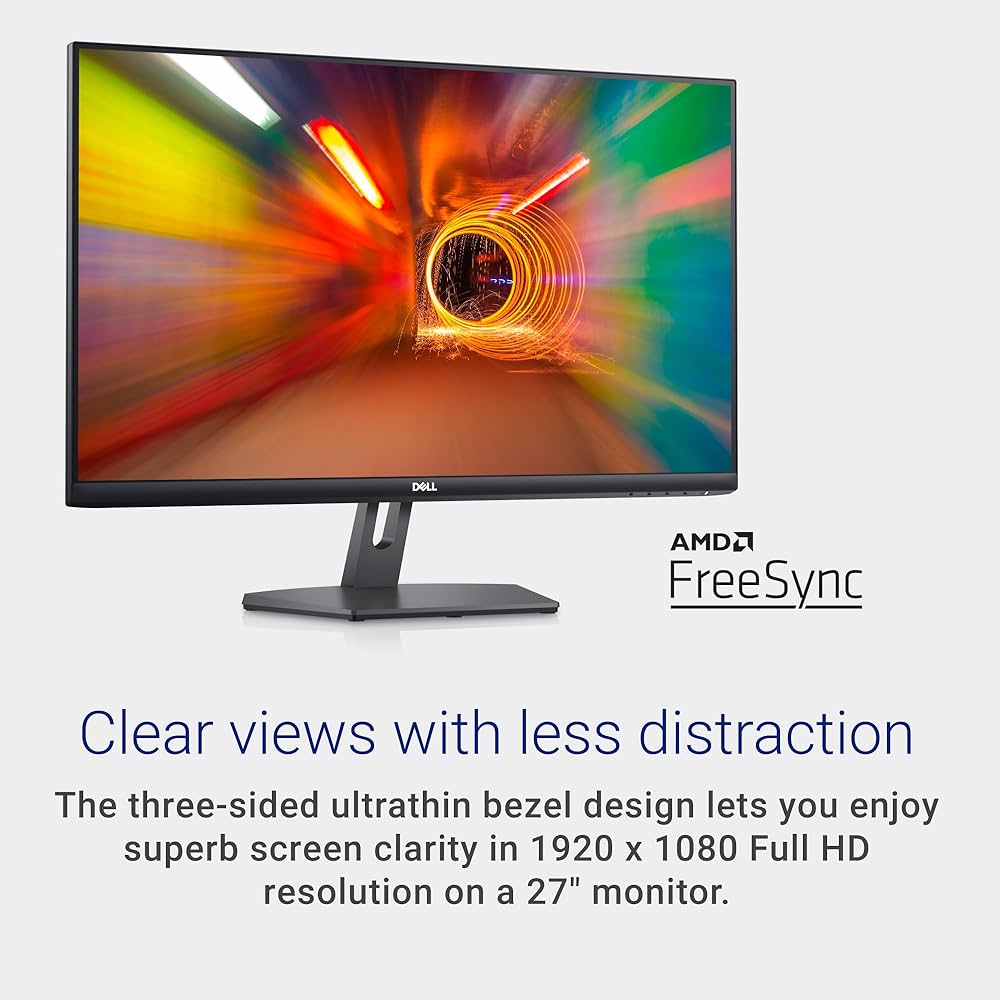 Dell S2721NX 27 Inch Full HD (1920x1080) Monitor, 75Hz, IPS