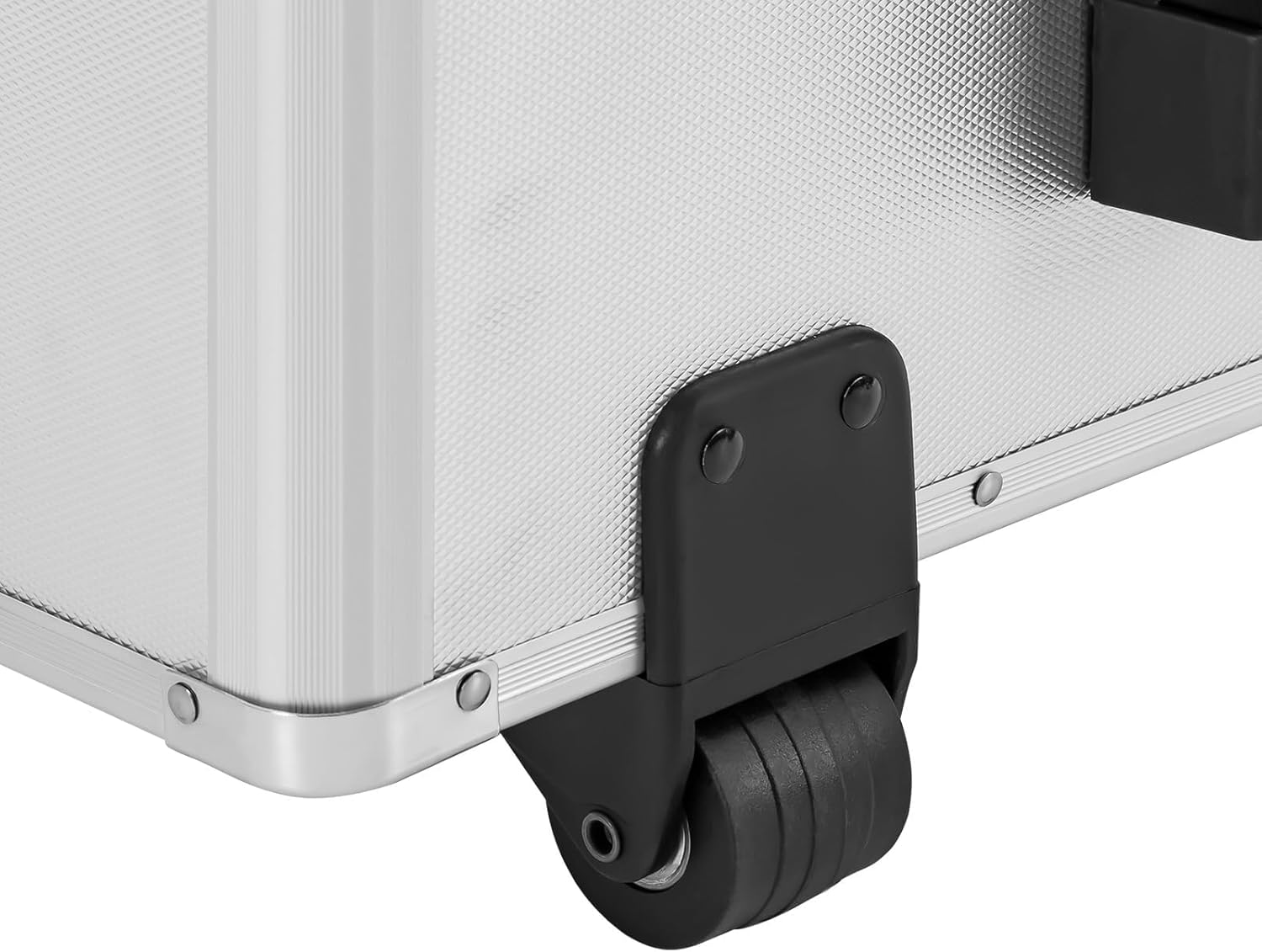 Portable File Organzier Box, Fireproof Rolling Document Box with Handle, Aluminum Alloy Locking File Organzier Storage Box for Hospitals Schools Banks Homes Offices