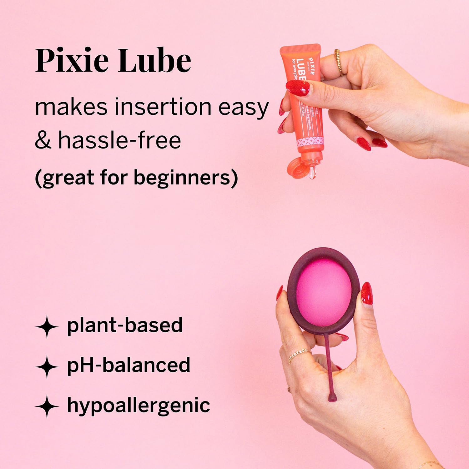 Pixie Menstrual Disc Kit for Feminine Care - Pixie Discs are Designed to Remove Like Tampons - 100% Medical-Grade Silicone - Best Period Disc Starter Kit - Proven to Become A Successful Disc User
