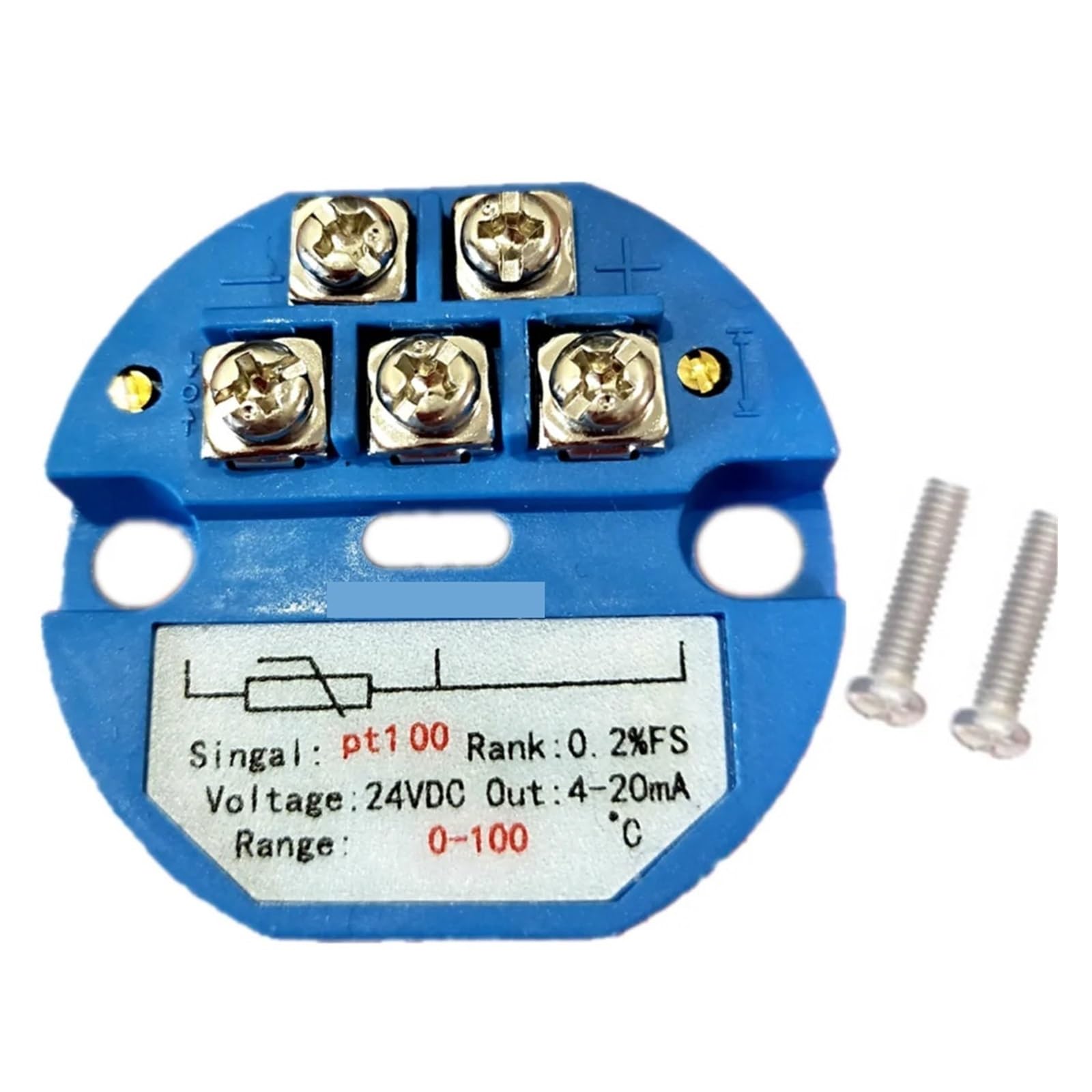 módulo de detector aislado, Transmisor de Sensor temperatura PT100 RTD, módulo aislado 4-20mA, 0-200 grados C(0-300 4-20MA)