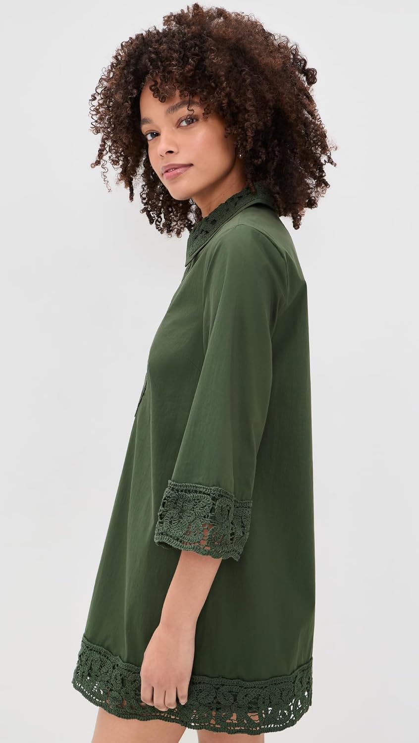 English Factory Women's Crochet Accent Mini Dress