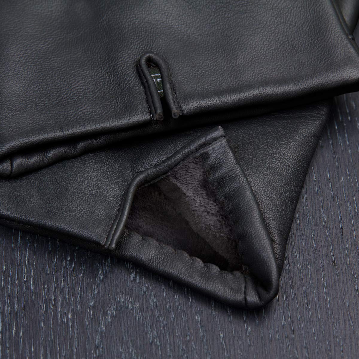 Downholme Gants en Cuir Végan pour Homme