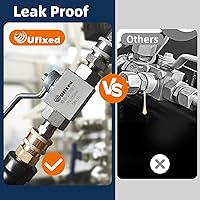 Vista 3 de Válvula de bola hidráulica NPT de 1/2 pulgada no oxidada con mango 7250PSI a prueba de fugas, válvula de bola de alta presión resistente