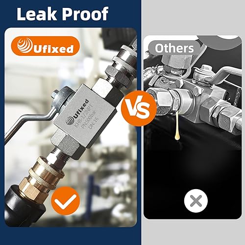 Miniatura 3 de Válvula de bola hidráulica NPT de 12 pulgada no oxidada con mango 7250PSI a prueba de fugas, válvula de bola de alta presión resistente para