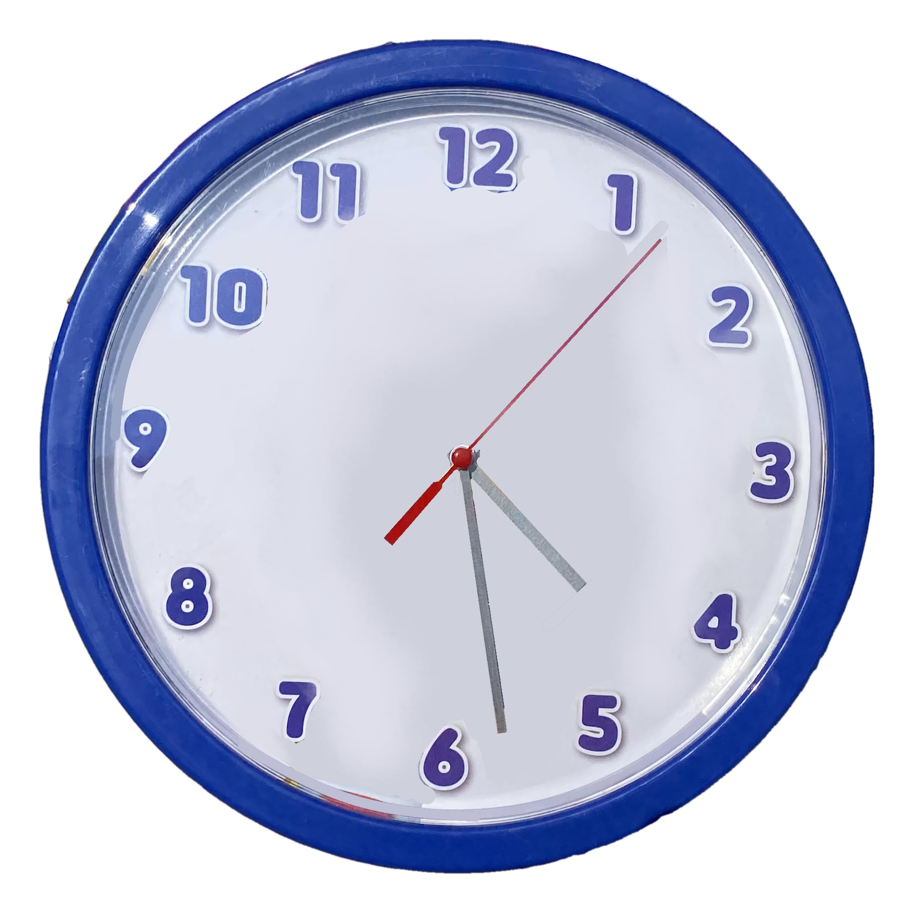 Cartoon Sonic Analog Wall Clock For Kids For Children's Room Playroom 25Cm