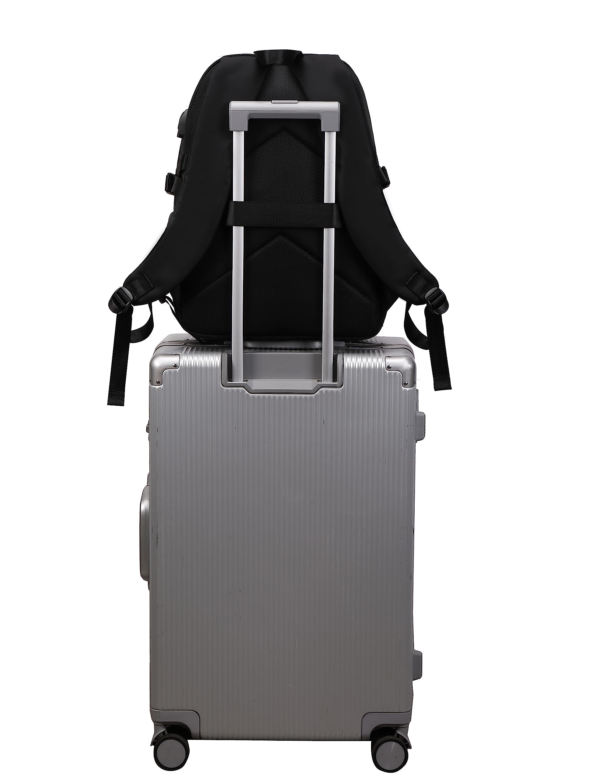 Joymoze Frauen Mode Reise-Rucksack Satz geräumig Laptop Rucksack Satz lässig Daypack für Mädchen Schwarz