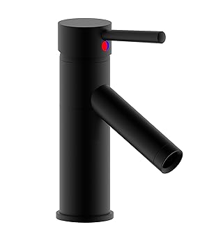 Derengge F-509A-MT Single Handle Bathroom Sink Faucet, cUPC NSF AB1953 Lead Free, Matte Black