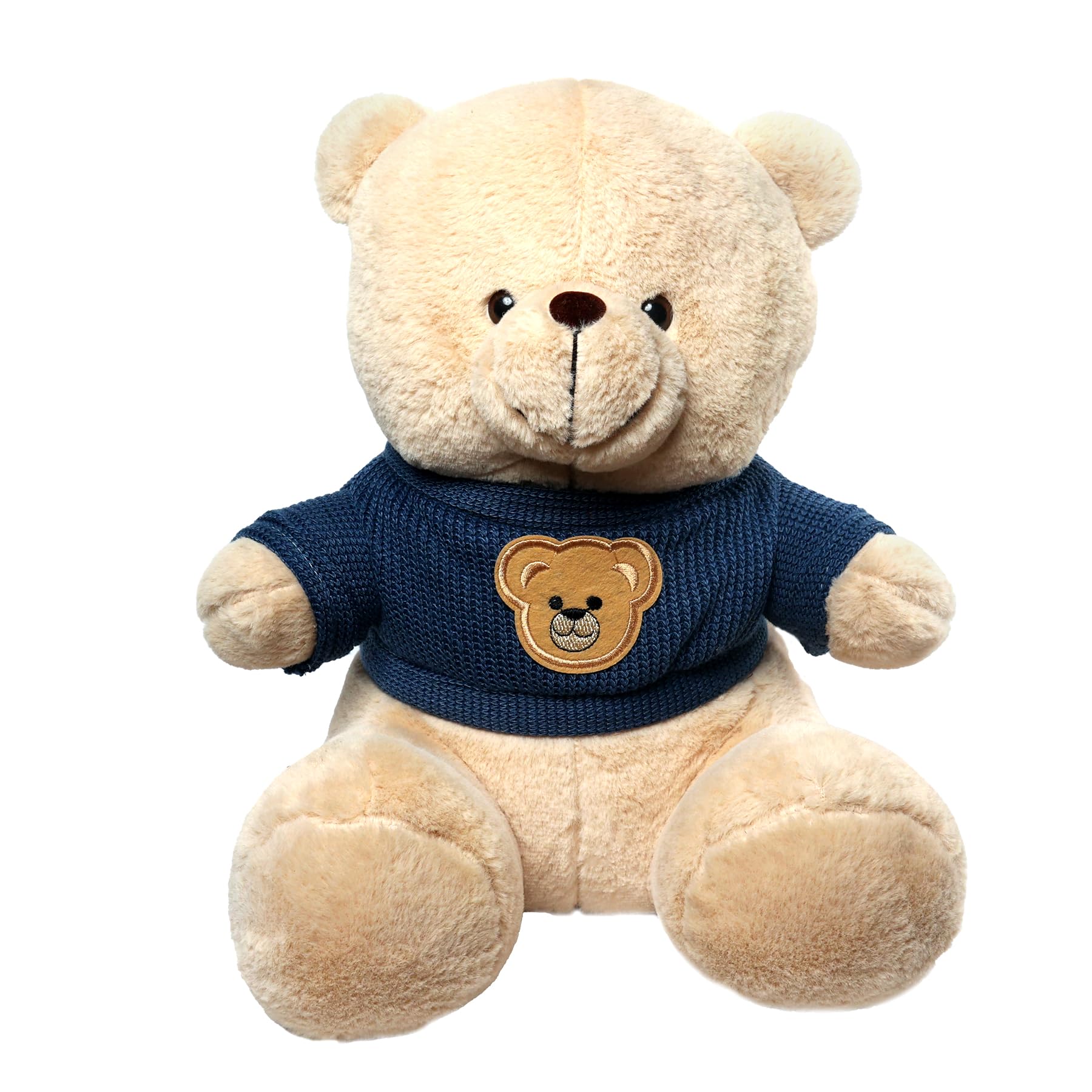 PunToon Kids Sitting Teddy Bear Soft Toys for Kids | Blue T-Shirt Cuddling Teddy Plush Toy for Girls & Boys | Soft Brown Teddy Bear Toys for Kids Gifts (35 cm) (B0CHW17FMD) Amazon Price History, Amazon Price Tracker