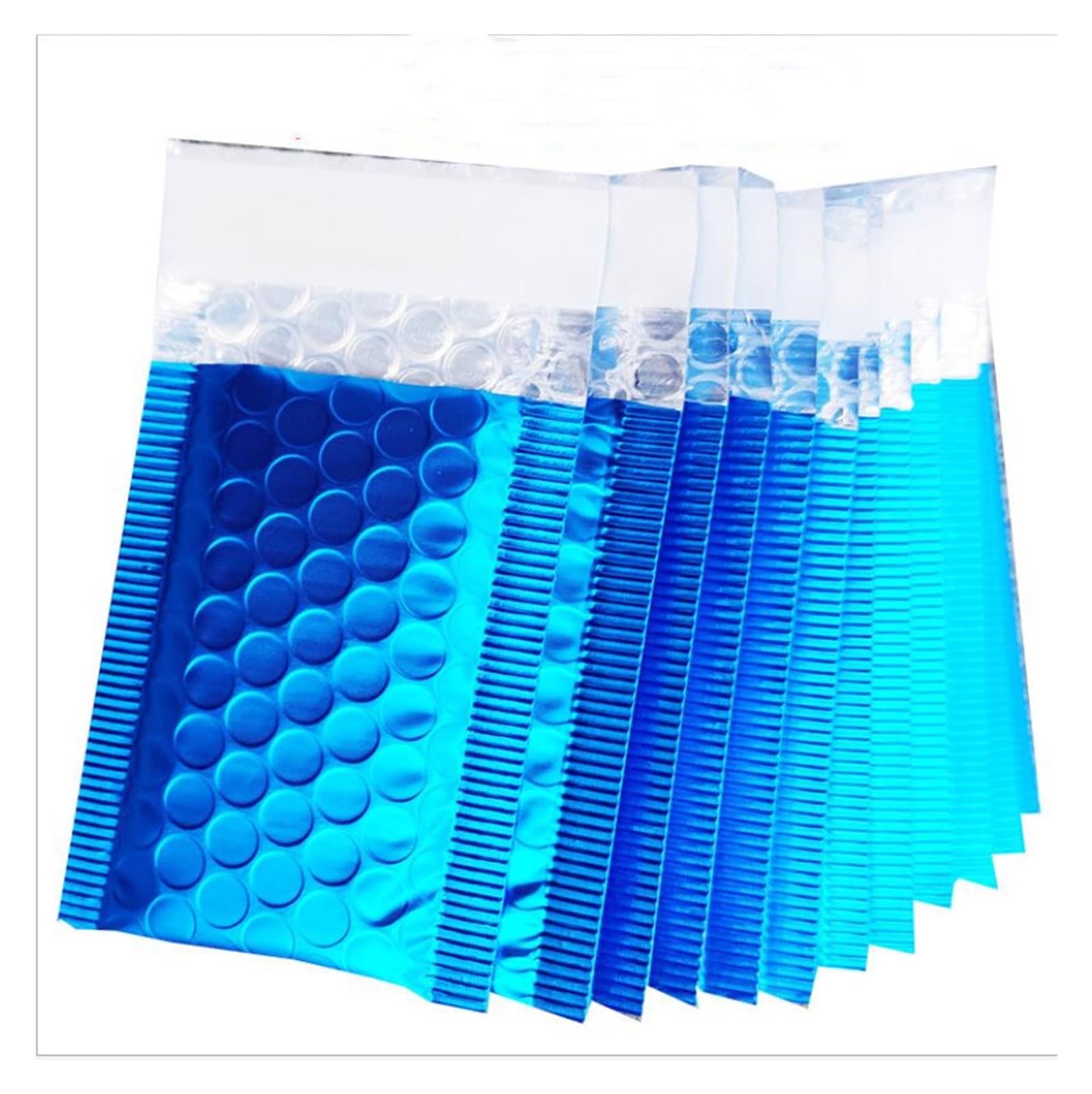 Buste a bolle d'aria, sacchetti per imballaggio, Buste a bolle d'aria con pellicola alluminizzata blu Buste a bolle d'aria Buste imbottite for spedizioni Buste a bolle d'aria Confezione da 50 pezzi (
