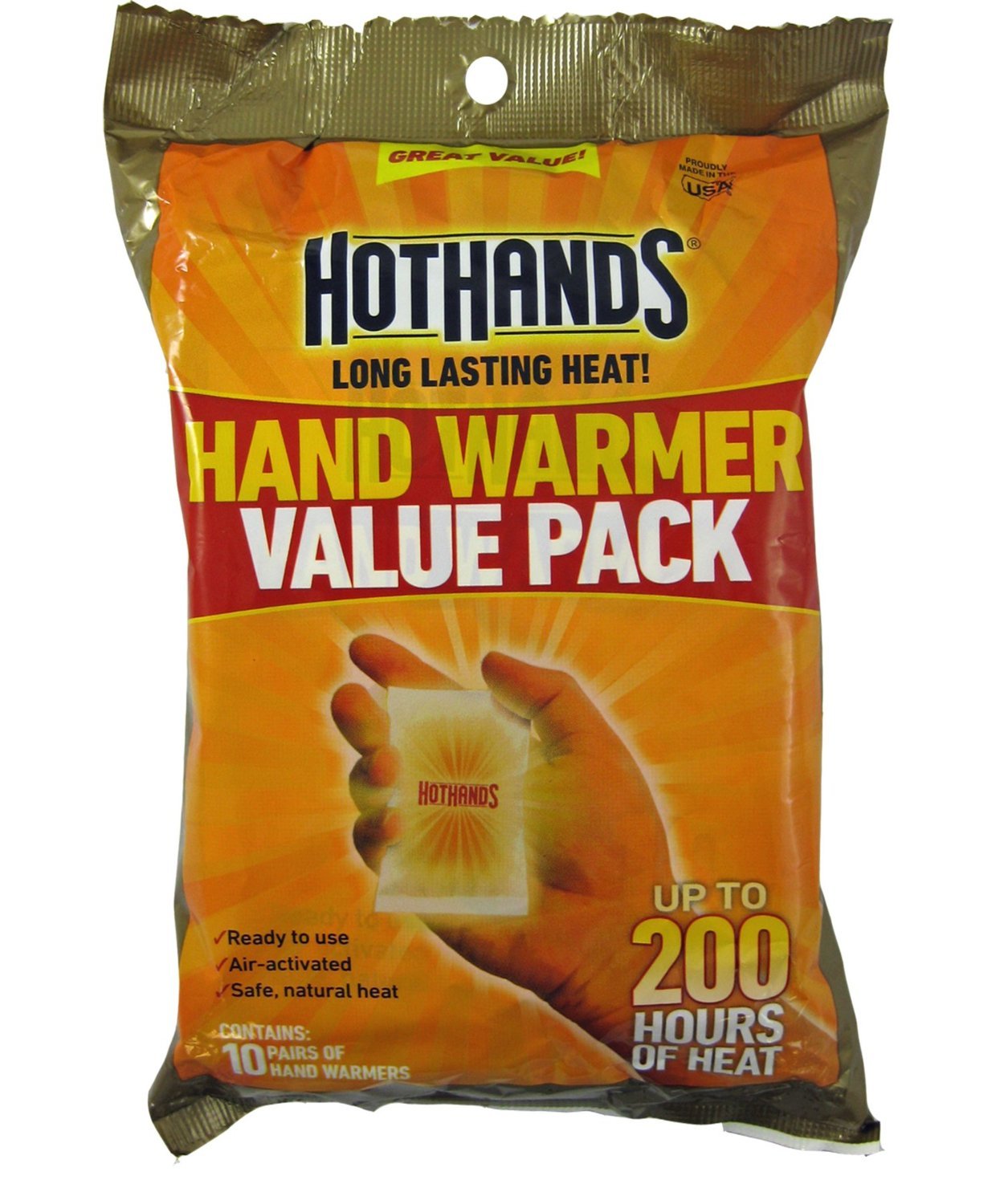 HotHandsValue Packs: Bonus Package 10 Hand Warmers | 10 Toe Warmers