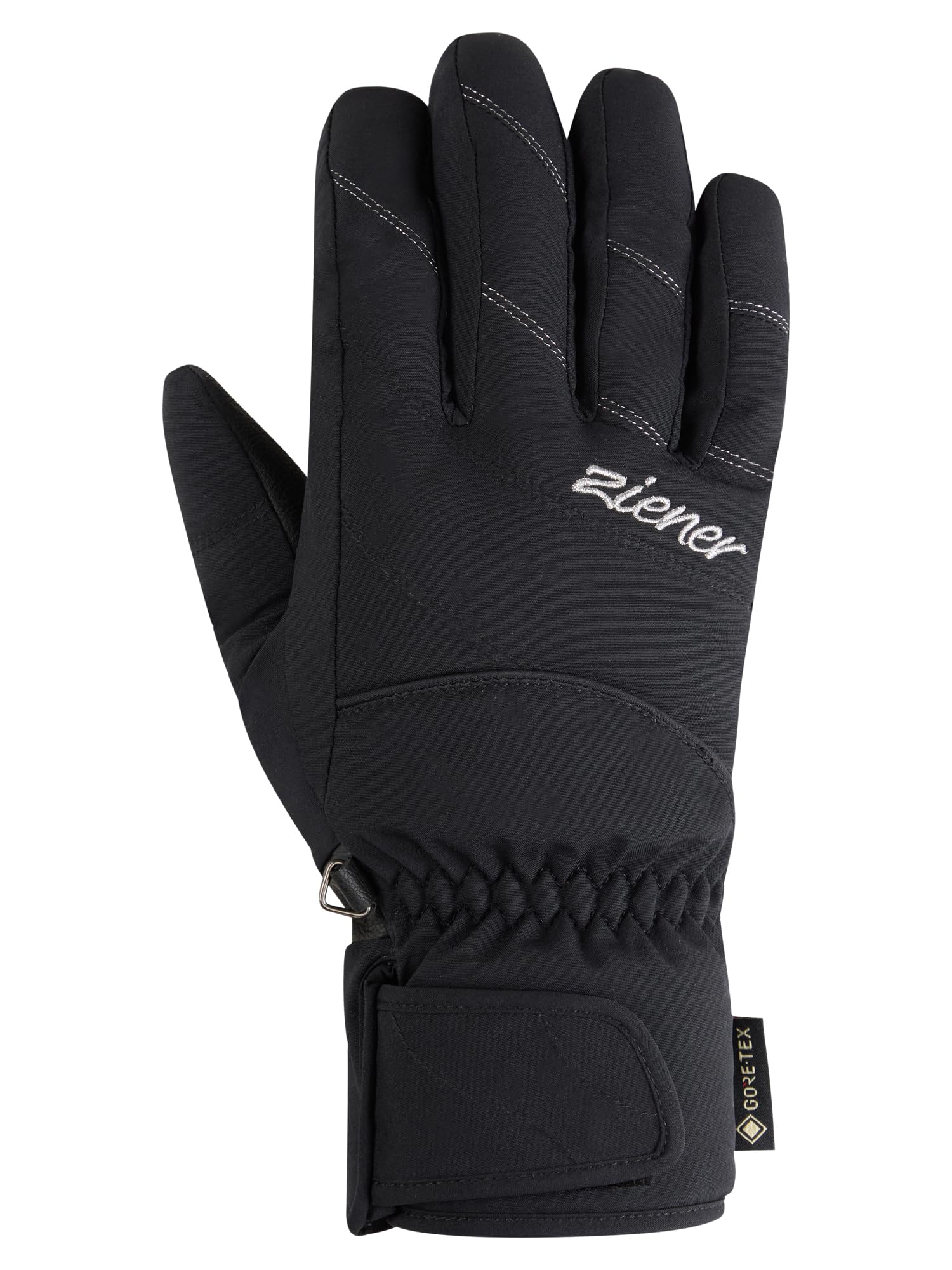 Ziener Damen KATIMA-Z Ski-Handschuhe/Wintersport | Gore-Tex, PFC frei, Black, 8,5