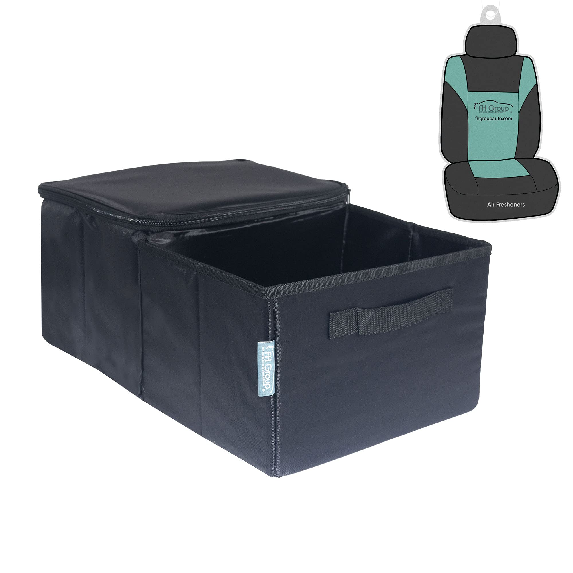 FH Group Multipurpose Car Trunk Cargo Storage with Cooler for Picnics, Camping (Gray/Black)