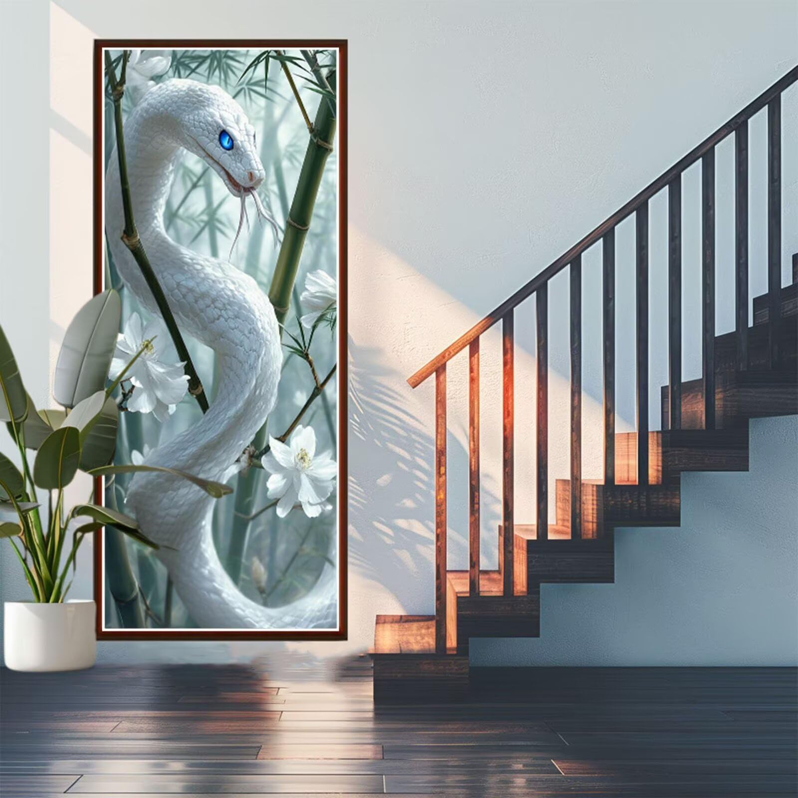 Diamentowe malowanie zwierząt, 150 x 60 cm malowanie diamentowe dla dorosłych duży format, 5D diamentowe malowanie wąż diamentowy-malarstwo, diamentowe rzemiosło ze strasu malowanie dla