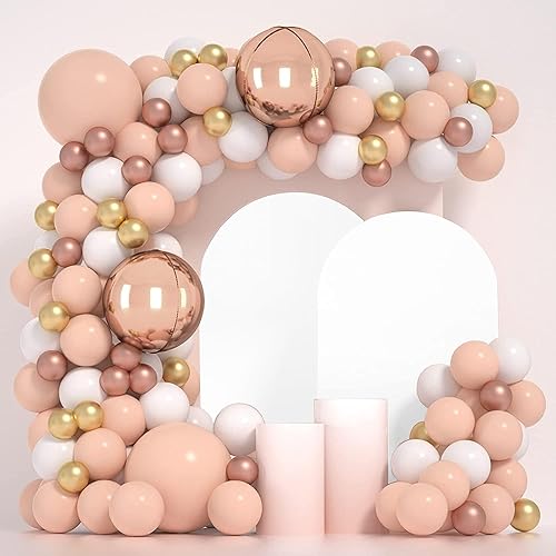 Miniatura 5 de Funda de arco de boda de 6 pies para arco de boda, fundas de arco ajustables de elastano para soporte de telón de fondo redondo de 2 lados lavable