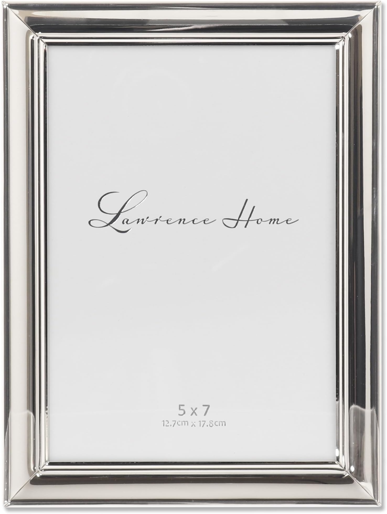 5x7 Silver Metal Picture Frame - Strata Design