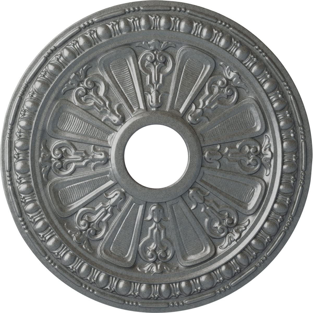 Ekena Millwork CM18RAPLS Raymond Ceiling Medallion, Platinum