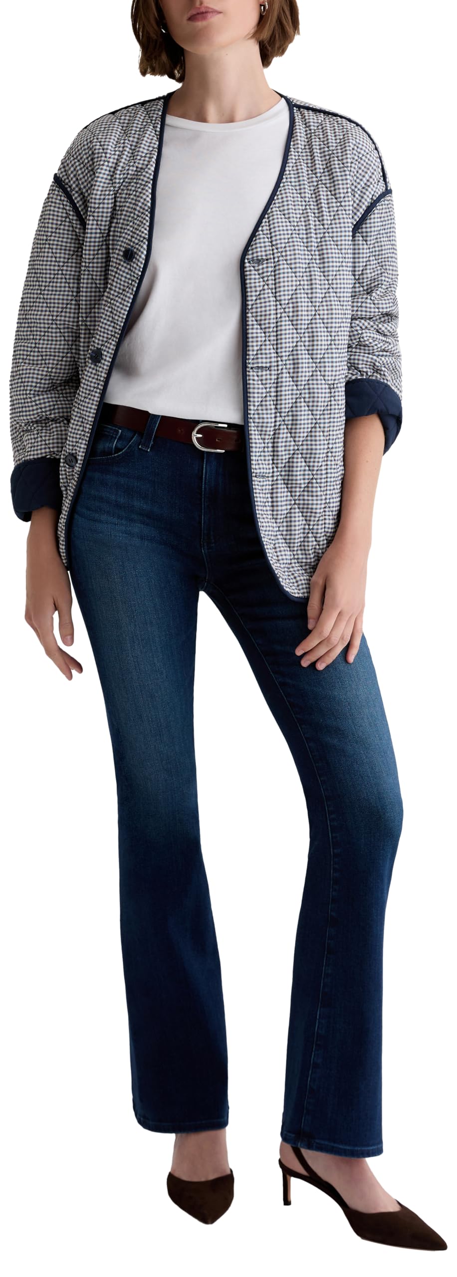 AG Adriano Goldschmied Womens Farrah Mid Rise Bootcut Jean in Epilogue