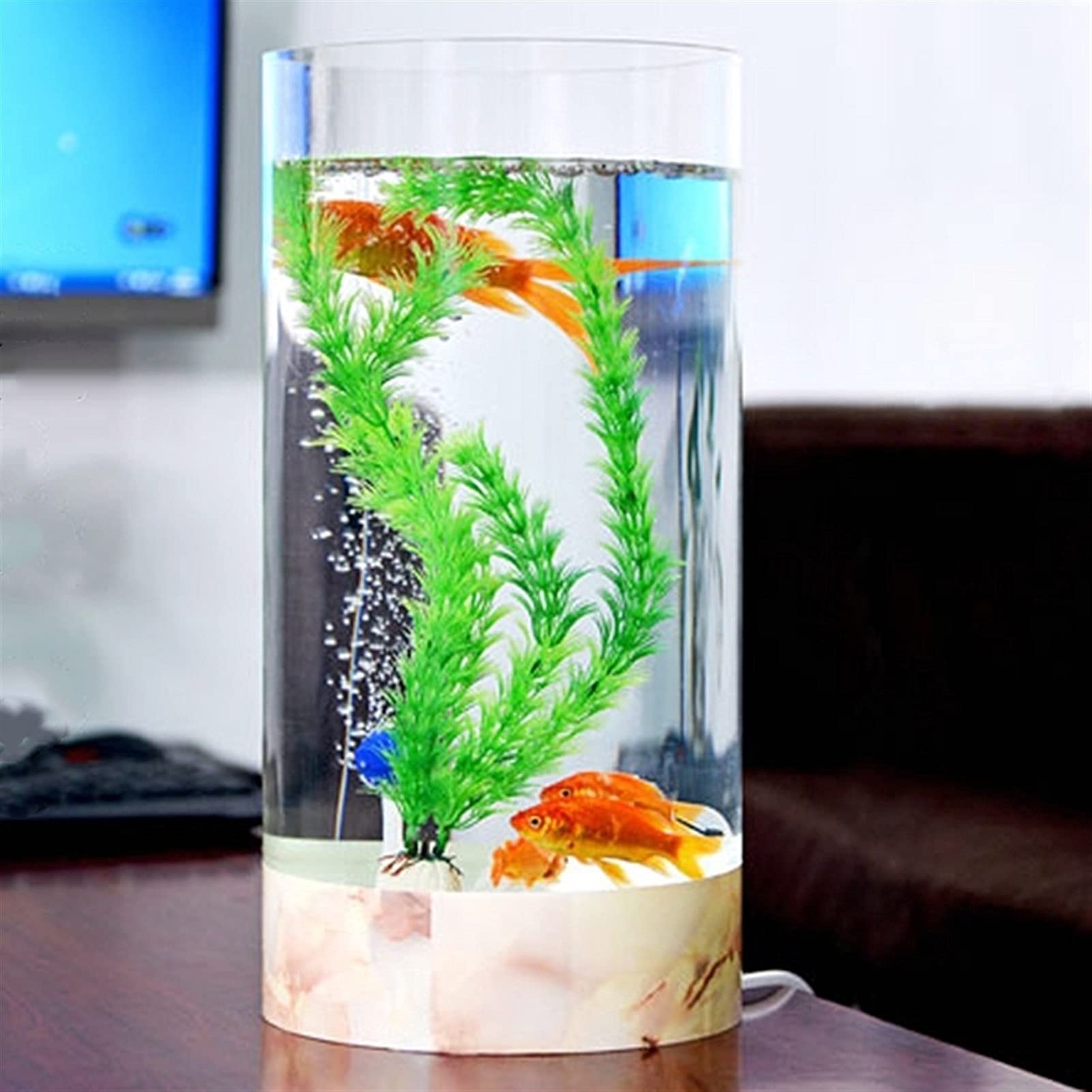 Przezroczysta akrylowa sztywna rura okrągła | Długość 50 cm, średnica zewnętrzna 60 mm, solidna przezroczysta rura do akwariów, akwarium i hydroponiki.