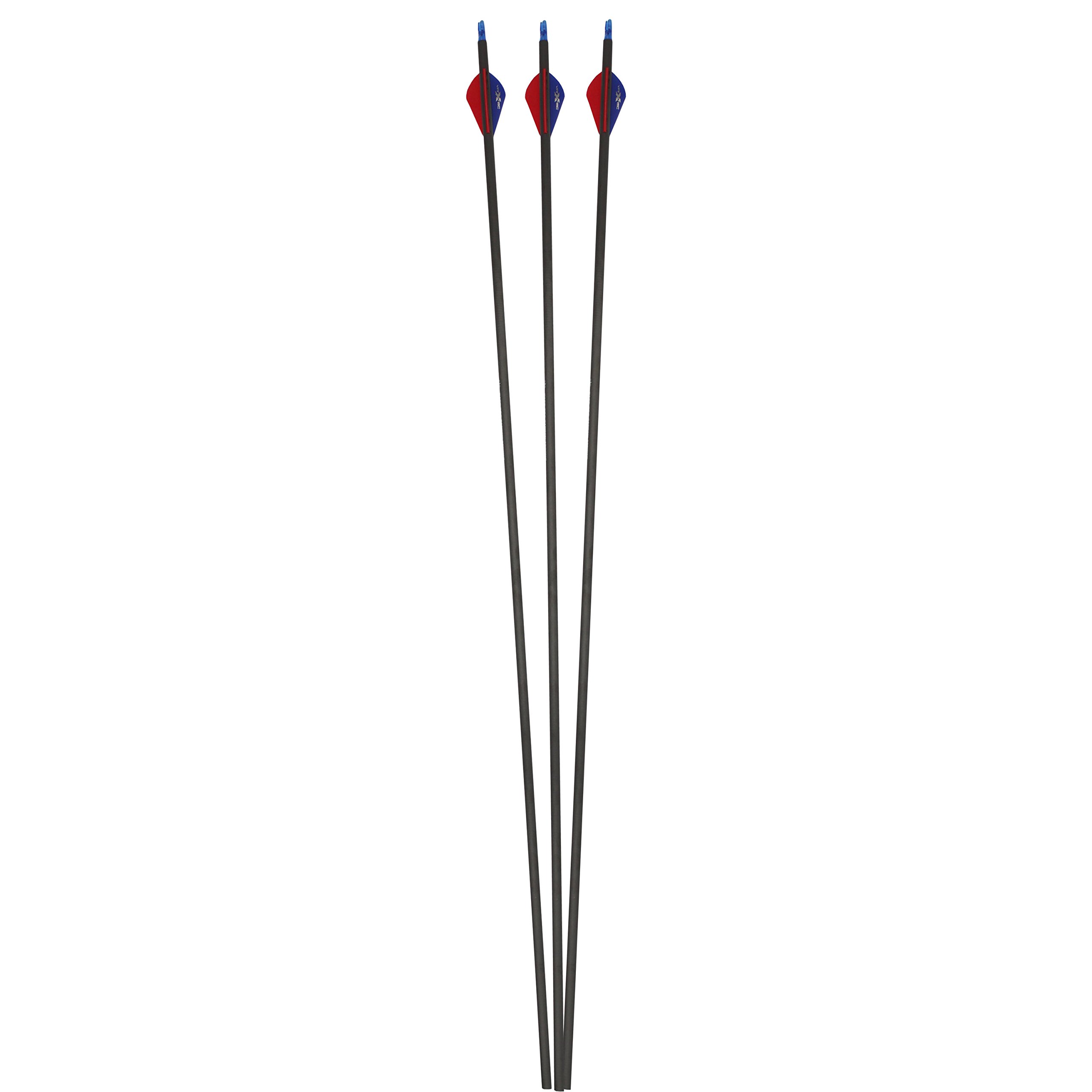SAS 30" 350 Carbon Arrows with 2" Vanes - 12/Pack for Archery Bows