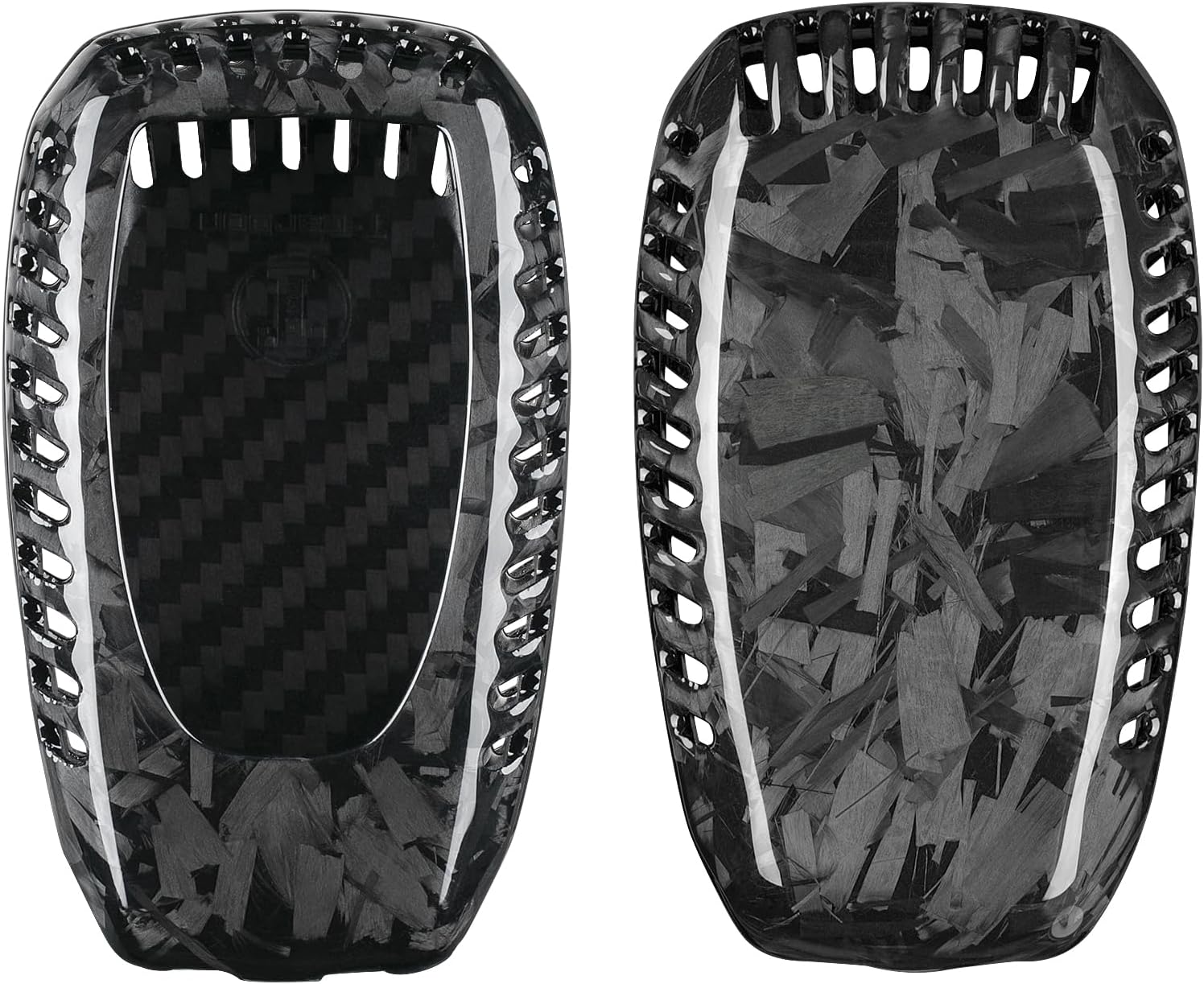 T-carbon Real Carbon Fiber Key Fob Cover Compatible with Subaru Key Fob Cover fit for BRZ, XV Outback, Ascent, Crosstrek, WRX, Legacy, Forester,Forge Black