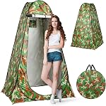 Pop Up Privacy Tent Shower Tent, Portable Camping Bathroom Toilet Tents, Changing Dressing Room Privacy Room for Camping Hiking Beach Sun Shelter Picnic Fishing Foldable with Carrying Bag