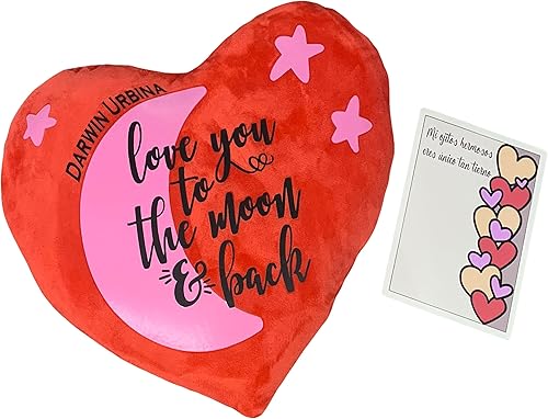 Personalized Valentine's Day Gift - Gifts for Girlfriend Anniversary - Gifts for Boyfriend - 1 Year Anniversary - Couples Gifts - Heart Shaped