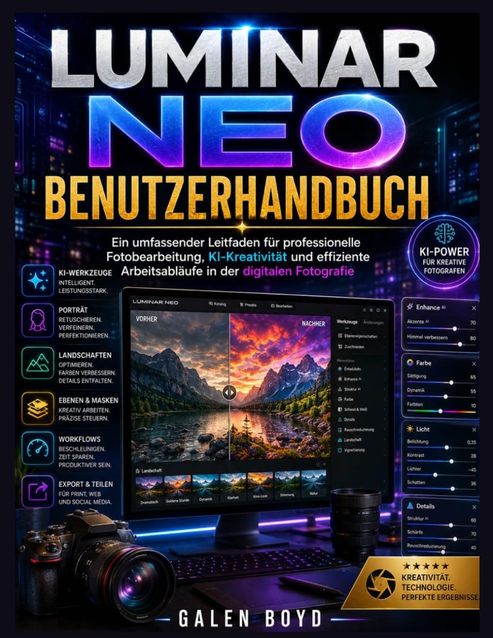 LUMINAR NEO BENUTZERHANDBUCH: Ein umfassender Leitfaden für professionelle Fotobearbeitung, KI-Kreativität und effiziente Arbeitsabläufe in der digitalen Fotografie