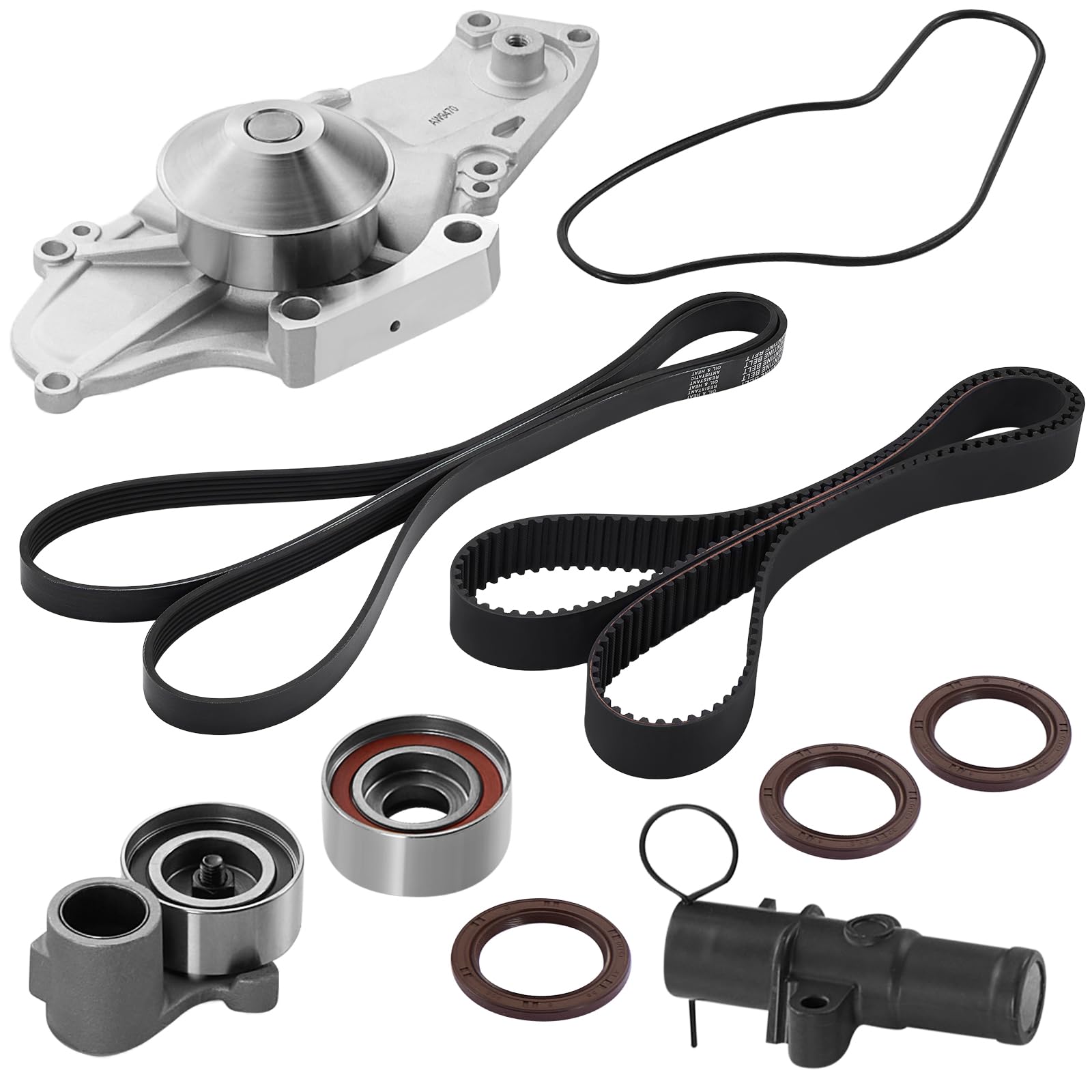 BDFHYK TCKWP329 Timing Belt Kit with Water Pump Tensioner Compatible with Honda Accord Odyssey Pilot Ridgeline Crosstour, Compatible with Acura TL MDX RDX RL TSX 3.0L 3.2L 3.5L 3.7L V6 for TKH-002-image-24