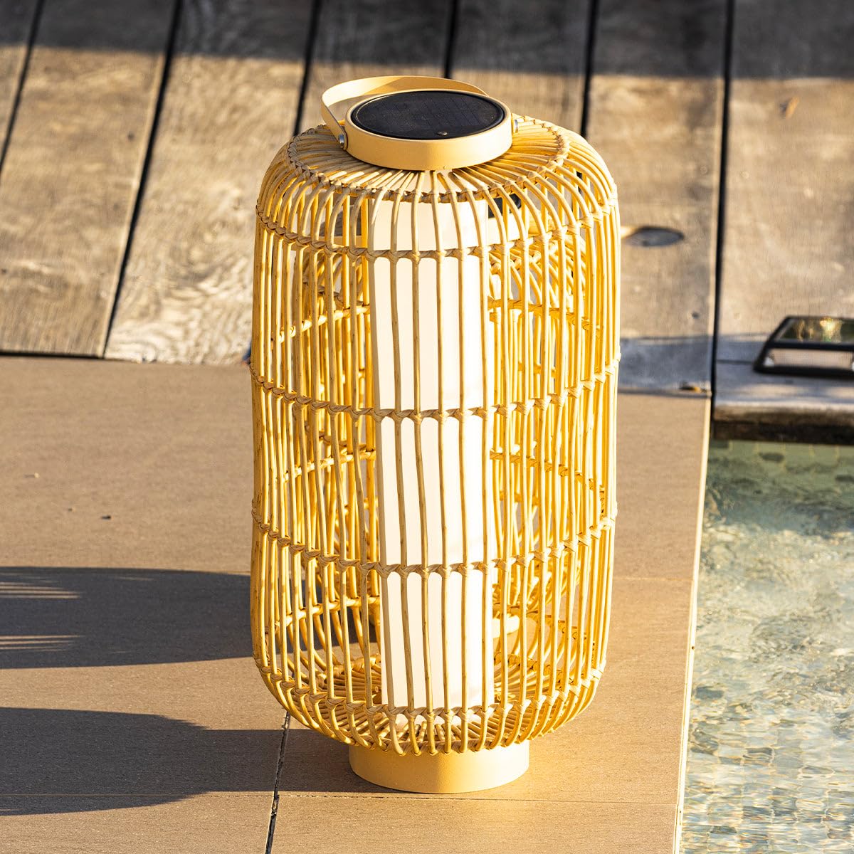 Mariel TALL H 60cm biała lampa solarna LED
