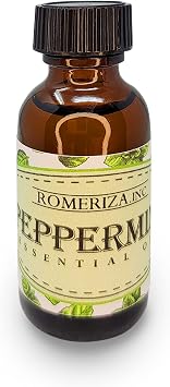 Peppermint Oil, Natural Oil for Relaxation Multiple Benefits | Good for Making or Use - Body Soap, Candles, Lotion, Diffuser, Essential Oils & More in a 1oz Amber Glass Bottles